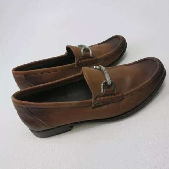 Donald J. Pliner Nadim Horse Bit Leather Loafers Shoes Men's Footwear Sz 7.5 M - Picture 3 of 7